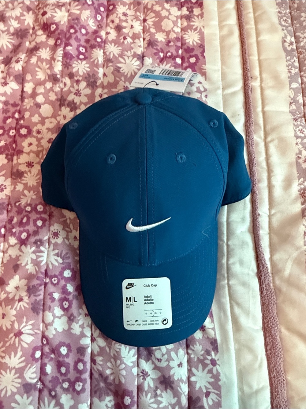 Nike Teal Blue Swoosh Adjustable Club Cap